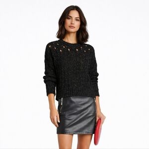 Iro Paris Wilie Alpaca Wool Open Knit Sweater Size XS